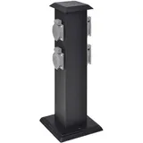 vidaXL Steckdosensäule 15,5 cm x 40,5 cm Schwarz