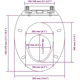 vidaXL Toilettensitz mit Absenkautomatik Weiß