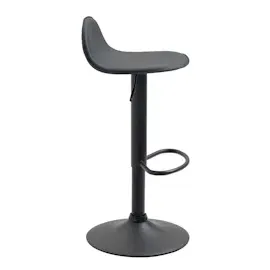 CLP Barhocker Lana V2 Kunstleder schwarz/schwarz