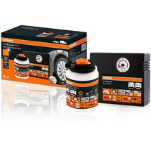 Osram TYREseal Kit, Reifendichtmittel 450 ml und analoger Reifenkompressor, Reifenreparatur Set, Reparatur in 10 Minuten
