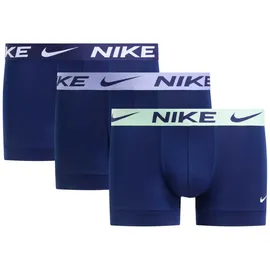 Nike Trunk Boxershorts Blau / Grün / Lila S 3er Pack