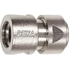 Geka Schlauchstück 1/2 Zoll Messing Stecksystem silber