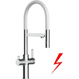VIZIO Niederdruck 3 Wege Wasserhahn Einhebelmischer Weiß