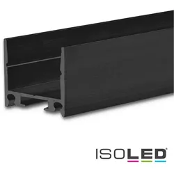 ISOLED LED Aufbau-/ Leuchtenprofil HIDE SINGLE, Aluminium, 200cm, Schwarz ISO-114798