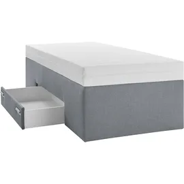 Westfalia Schlafkomfort Boxspringbett 90 x 200 cm Grau