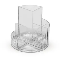 Maul Rundbox Stiftehalter Ø 14 cm Höhe 12,5 cm Transparent 6 St.