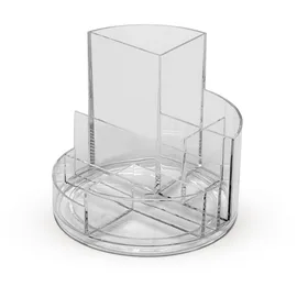 Maul Rundbox Stiftehalter Ø 14 cm Höhe 12,5 cm Transparent 6 St.