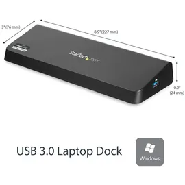 Startech StarTech.com USB 3.0 Dockingstation für zwei Monitore mit HDMI & 4K DisplayPort