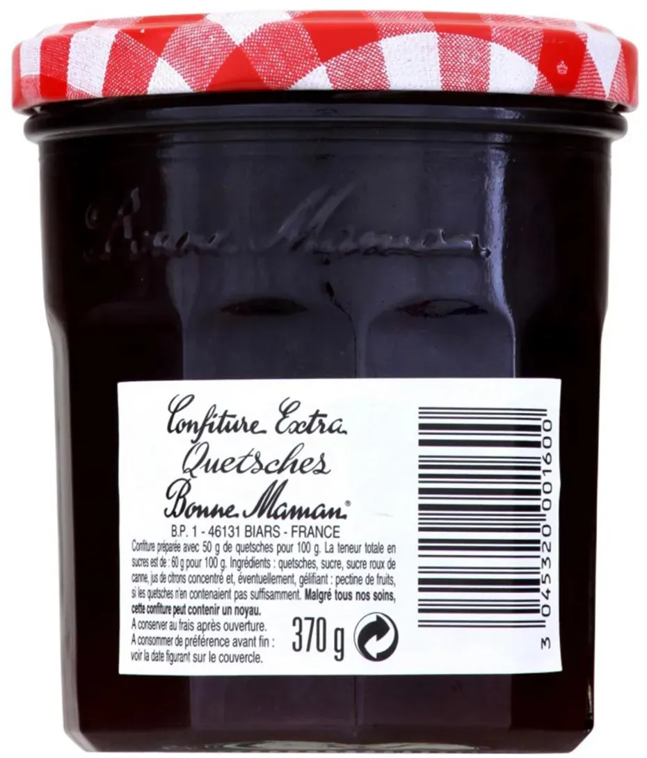 Bonne Maman Zwetschgen Konfitüre - Quetsches Confiture 370 Gramm