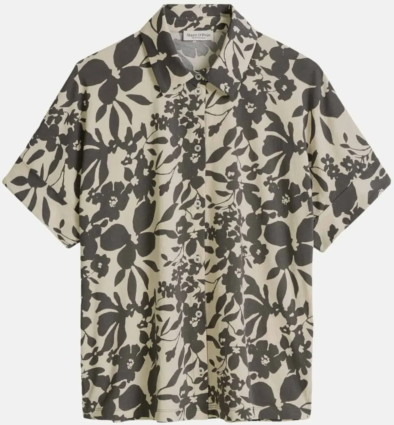 Freizeithemd mit Allover-Print Beige M