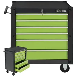 Werkzeugwagen Trutzi mit Kantenleiste 78 x 64 cm Grün/Hellgrau Rollcontainer ...