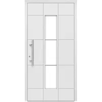 Aluminium-Haustür Moderno M350/P 110 x 210 cm Weiß Anschlag Links