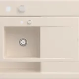 Villeroy & Boch Subway Style 50 links Einbauspüle ivory Excenterbetätigung 900 x 510 mm