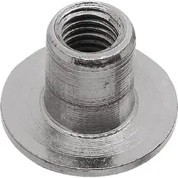 Hülsenmutter Flachkopf M 6x15  Stahl vernickelt