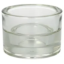 Papstar Kerzenhalter 2in1 Glas Transparent
