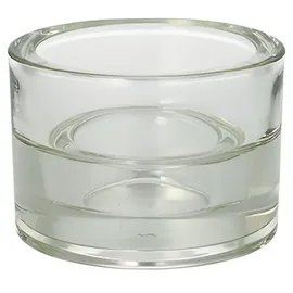 Papstar Kerzenhalter 2in1 Glas Transparent