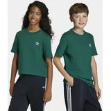 adidas Originals T-Shirt TEE für Kinder und Teens, mit gerippten Details, mit Rundhalsausschnitt grün 146 EU