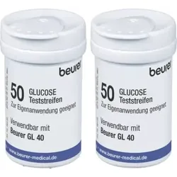 BEURER GL40 Blutzuckerteststreifen 100 St Teststreifen
