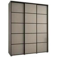 Abiks möbel MÖBEL Kryspol Schwebetürenschrank, Kaschmir, Metall, Nachbildung, 10