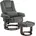 MCombo Drehbarer Fernsehsessel mit Stoff 83 x 106 x 173 Grau mit Liegefunktion