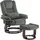 MCombo Drehbarer Fernsehsessel mit Hocker Stoff 83 x 106 x 173 cm Grau mit Liegefunktion