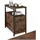 Tectake Nachtschrank Tullamore 30 x 49,5 x 61,5 cm Braun