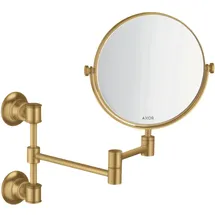 Hansgrohe Rasierspiegel Axor Montreux schw, neigbar, Wandmont., brush. gol opt
