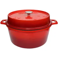 Grillfürst Dutch Oven ohne Füsse DO9 rot