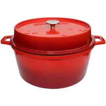 Grillfürst Dutch Oven ohne Füsse DO9 rot