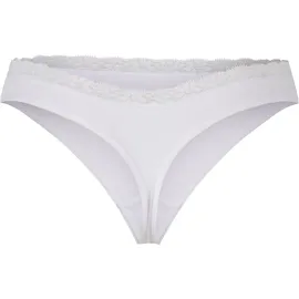URBAN CLASSICS Ladies Basic Cotton Tanga Lace 5-Pack - weiß,