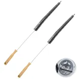 2 Stück Heizkörperbürste Reinigungsbürste, 75cm Heizungsbürste Heizkörperpinsel mit Holzgriff, Flexible Heizkörper Reinigen Heizungsreinigungsbürste Heizkörper Reinigungsbürste Pfeifenreiniger