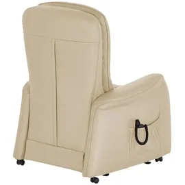 HIMOLLA Fernsehsessel 7568 Leder 77 x 104 x 85 cm Beige elektrisch