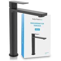 Bächlein Edessa Badarmatur Hoch Schwarz Matt