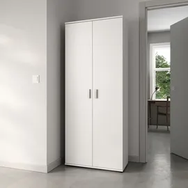 home collective Mehrzweckschrank 75 x 35 x 184 cm Weiß