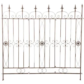 deluke Gartenzaun 124 x 116 cm Antik-Braun