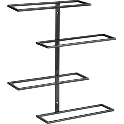 Wand-Weinregal EINSTEINIUM Metall Schwarz
