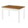 Erst-Holz Zweifarbiger Tisch 80 x 76 x 120 cm Eichefarben/weiß