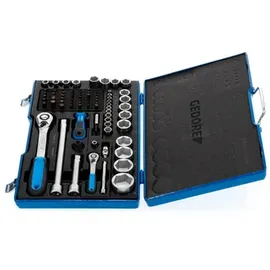 Gedore Steckschlüssel-Satz 1/4"+1/2" 81-tlg