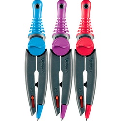 maped Zirkel STOP&SAFE blau, lila oder rot