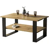 endo-moebel Couchtisch, Eiche Artisan, Holzwerkstoff, Rechteckig,Rechteckig, 65x53x110 cm, Wohnzimmer, Wohnzimmertische, Couchtische