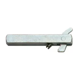 MS Beschläge Wechselgarniturstift Vierkantstift 8mm Ausstellhaken Silber