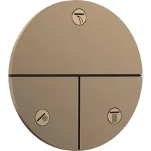 Hansgrohe ShowerSelect Comfort S Ventil Unterputz, 3 Verbraucher, brushed bronze