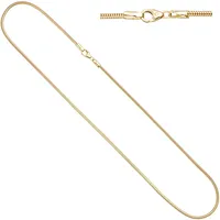 Goldkette JOBO, gold (gelbgold 333), Halsketten, Damen, Gelbgold 333, L: 45, Goldkette, Schlangenkette 333 Gold 45 cm 1,9 mm