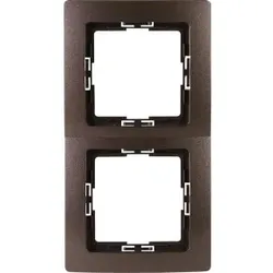 Kopp 308526064 PARIS - Abdeckrahmen 2-fach, Farbe: palisander