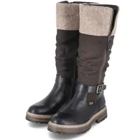 Rieker 93092 Damen Schwarz/Nougat/Wood 40
