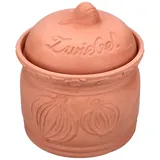 Mambocat Terra Zwiebeltopf aus Terrakotta Ø 17,8cm Aufbewahrungsbox Ton