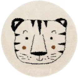 Kinderteppich NOMAD | Whiter Tiger | Rund | 135cm