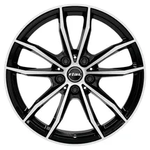 Rial X12 8,0 x 19 5 x 112 ET45 Schwarz/Weiß