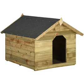 vidaXL Hundehütte mit öffnendem Dach Imprägniertes Kiefernholz