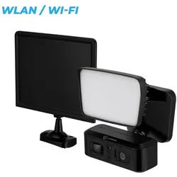LUVISION WLAN LED Flutlicht Solarleuchte Überwachungskamera Lampe mit Bewegungsmelder